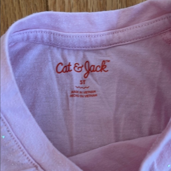 Cat & Jack Light Pink Long Sleeve Tee - Picture 4 of 4
